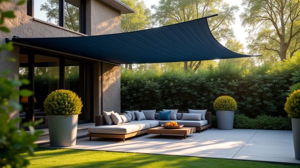 Optez pour une voile d'ombrage sur mesure et sublimer votre espace extérieur